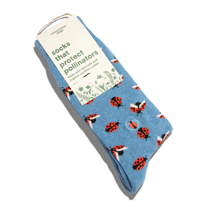 Socks that Protect Pollinators- ladybirds (3pack)