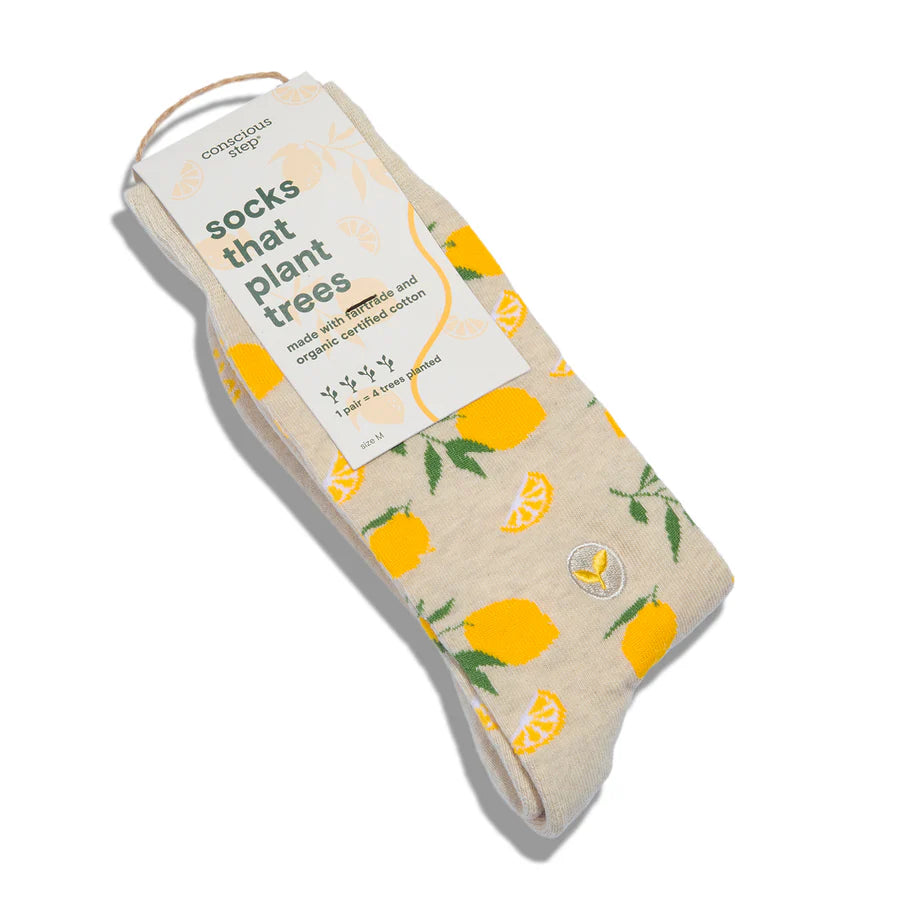 Socks that Plant Trees lemons (3pack)