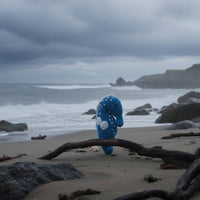 Baby Rattle – Soft toy Seahorse Blue