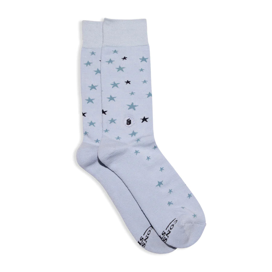 Socks that Give Books-Stars (3 pack)