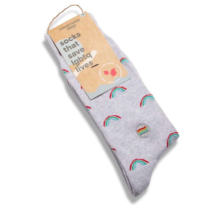 socks that save lgbtq lives - rainbow (3 Pack)