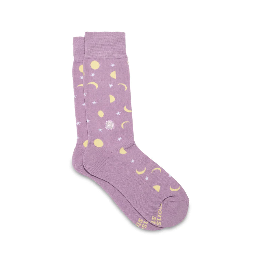 Socks that Support Mental Health-celestial (3pack)