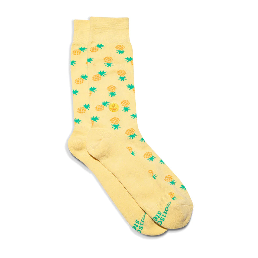 socks that provide meals-pineapple (3 pack)