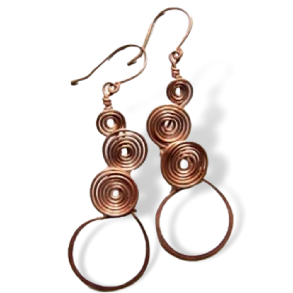 Layered Coil Earrings