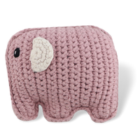 Baby elephant rattle organic