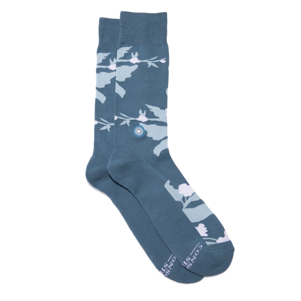 socks that support mental health-floral (3 Pack)
